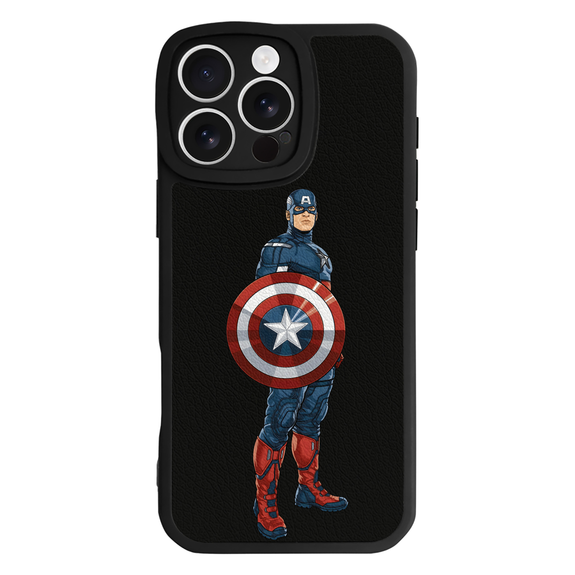 （画像用） アベンジャーズ The Avengers 【iPhone 16シリーズ対応】シリコンスマホケース（レザー調） 材質：シリコン